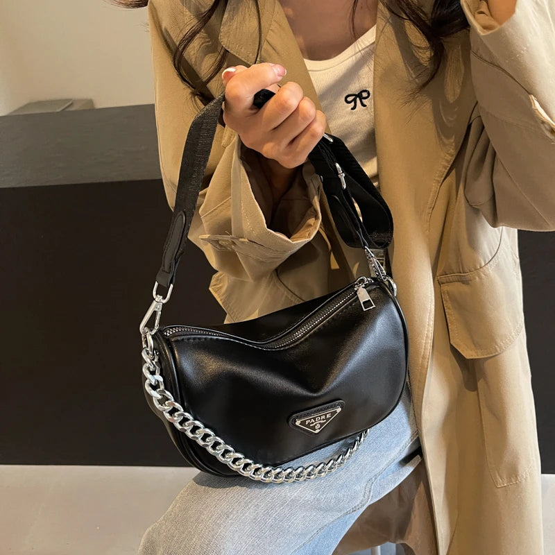 Famous Designer Ladies Shoulder Bag Leather Crossbody Handbag Women Messenger Tote Luxury Brand Classic Elegant Fashionable
