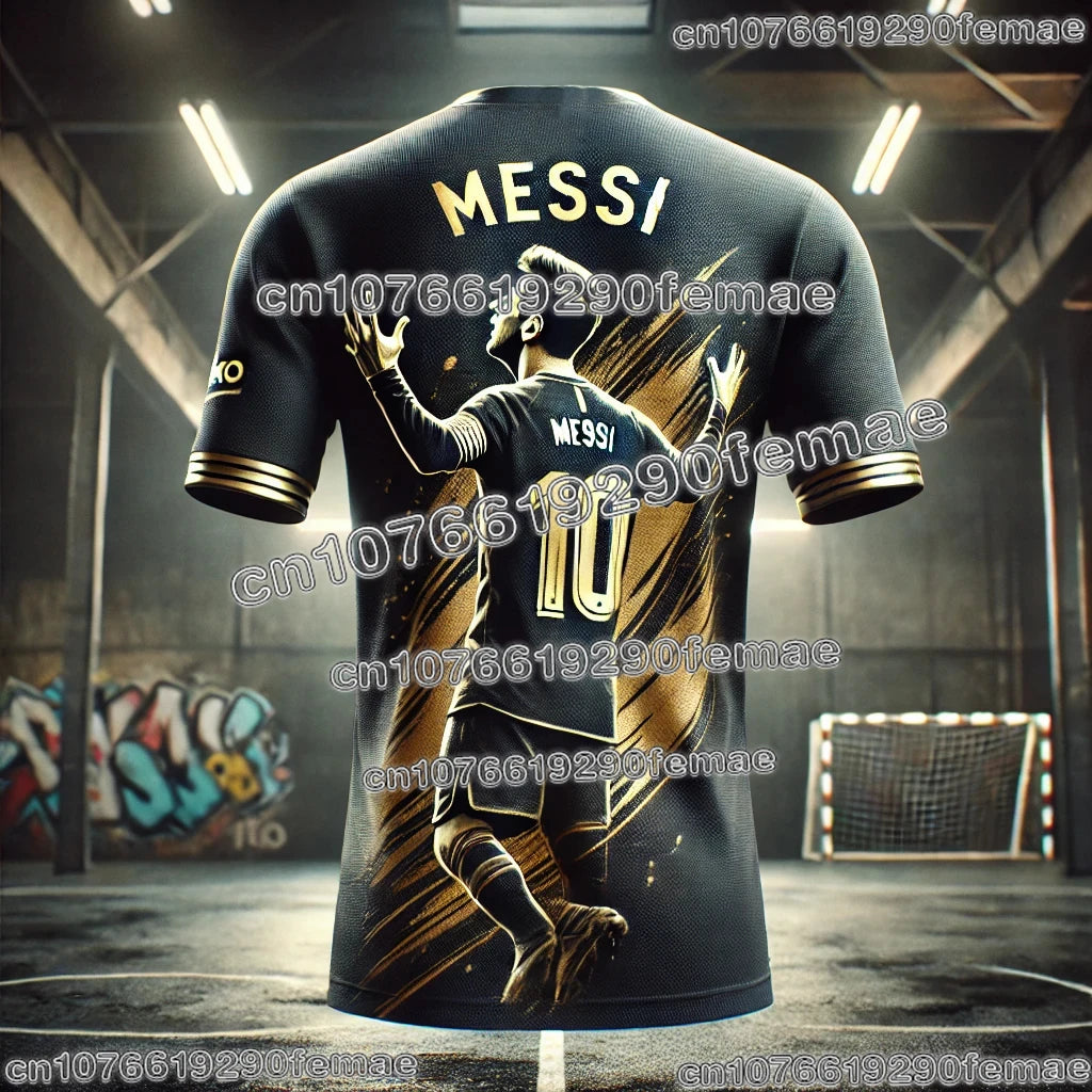MESSI Soccer Jersey Hot Selling Football Superstar Commemorative Shirt High Quality Quick Dry Breathable Comfortable Fan Sportsw