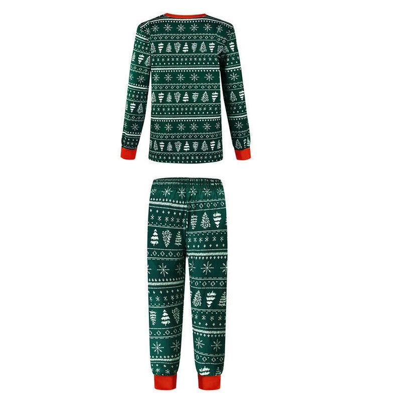 2025 Christmas Family Pajamas Set Green Family Look Matching Adult Women Mom Me Kids Xmas Clothes Sleepwear Baby Romper Outfits