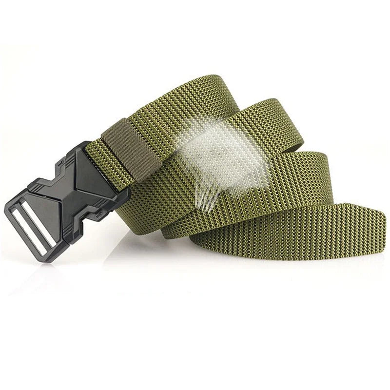 Men's belt buckle, woven lightweight and breathable, multi-functional outdoor casual and versatile commuting belt for men
