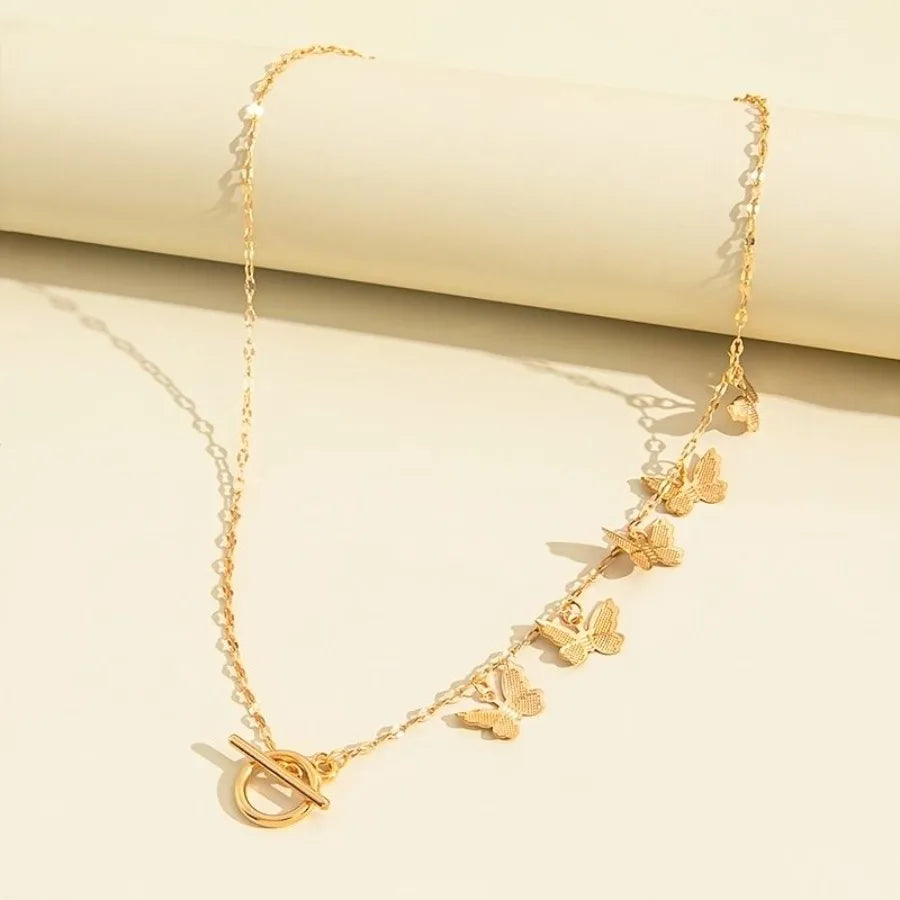 Butterfly Yshaped Adjustable Necklace Elegant Jewelry Party Banquet Wedding Wear For Women Girls Gift