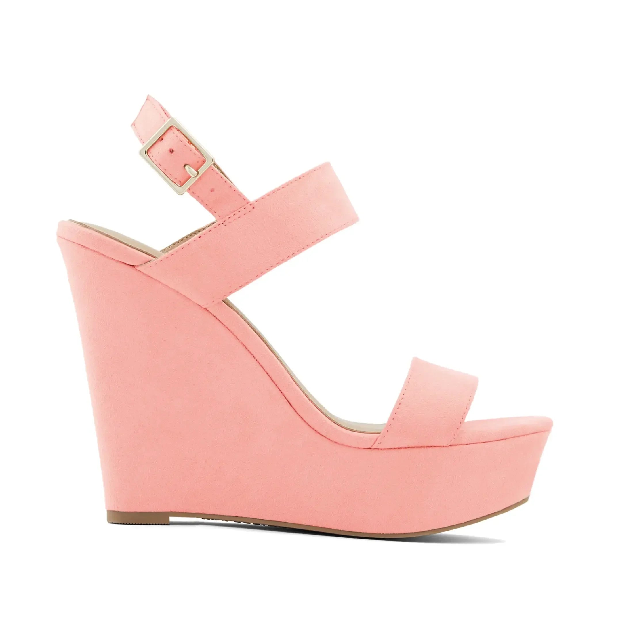 Summer Colourful Sexy Open Toe Ankle Strap Platform Wedge Women Sandals Super Buckle High Heels Gladiator Ladies Wedding Shoes