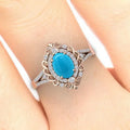 High end retro style zircon ring imported carved palace style ring holiday promotion jewelry banquet anniversary versatile