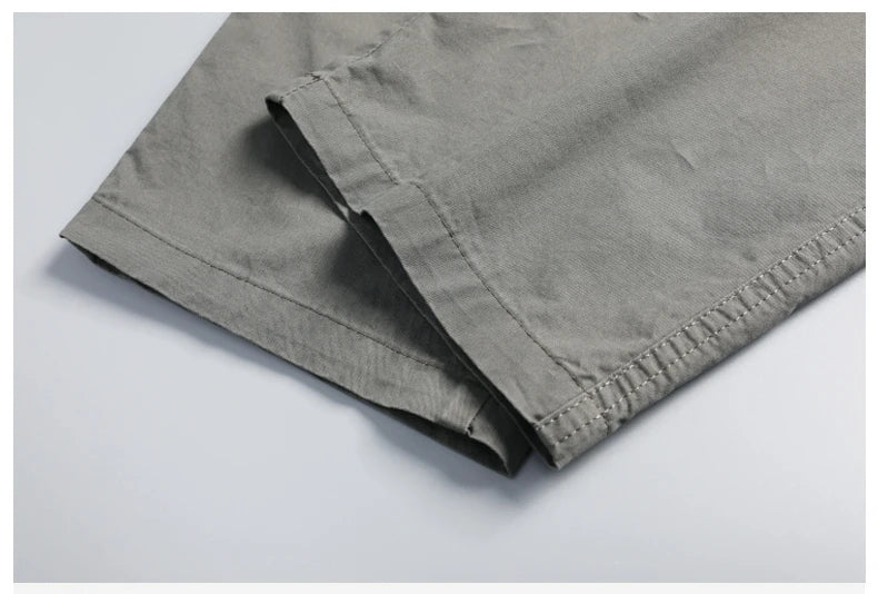 Plus Size Men's Cargo Pants Casual Loose Multi Pocket High Quality Cotton Pants Long Trousers Mens Jogger Pants 5XL 6XL