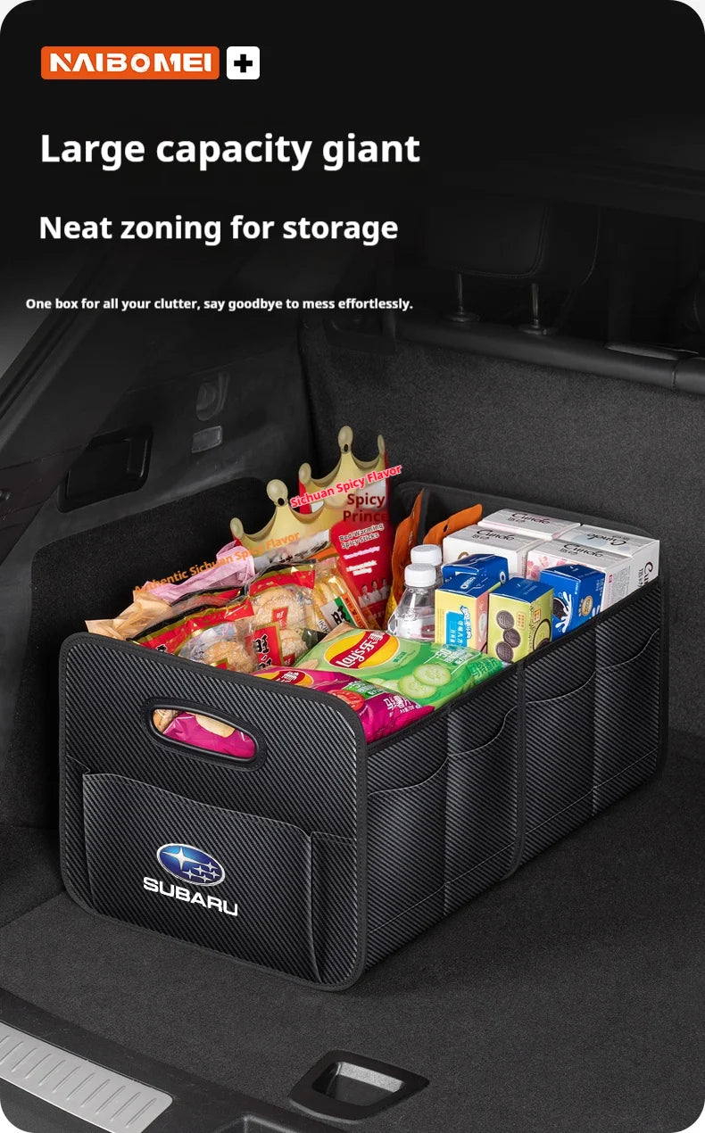 For Subaru STI Brz Wrx Xv Ascent Forester Outback Impreza Legacy Car Trunk Foldable Storage Box Large Capacity Storage Bag