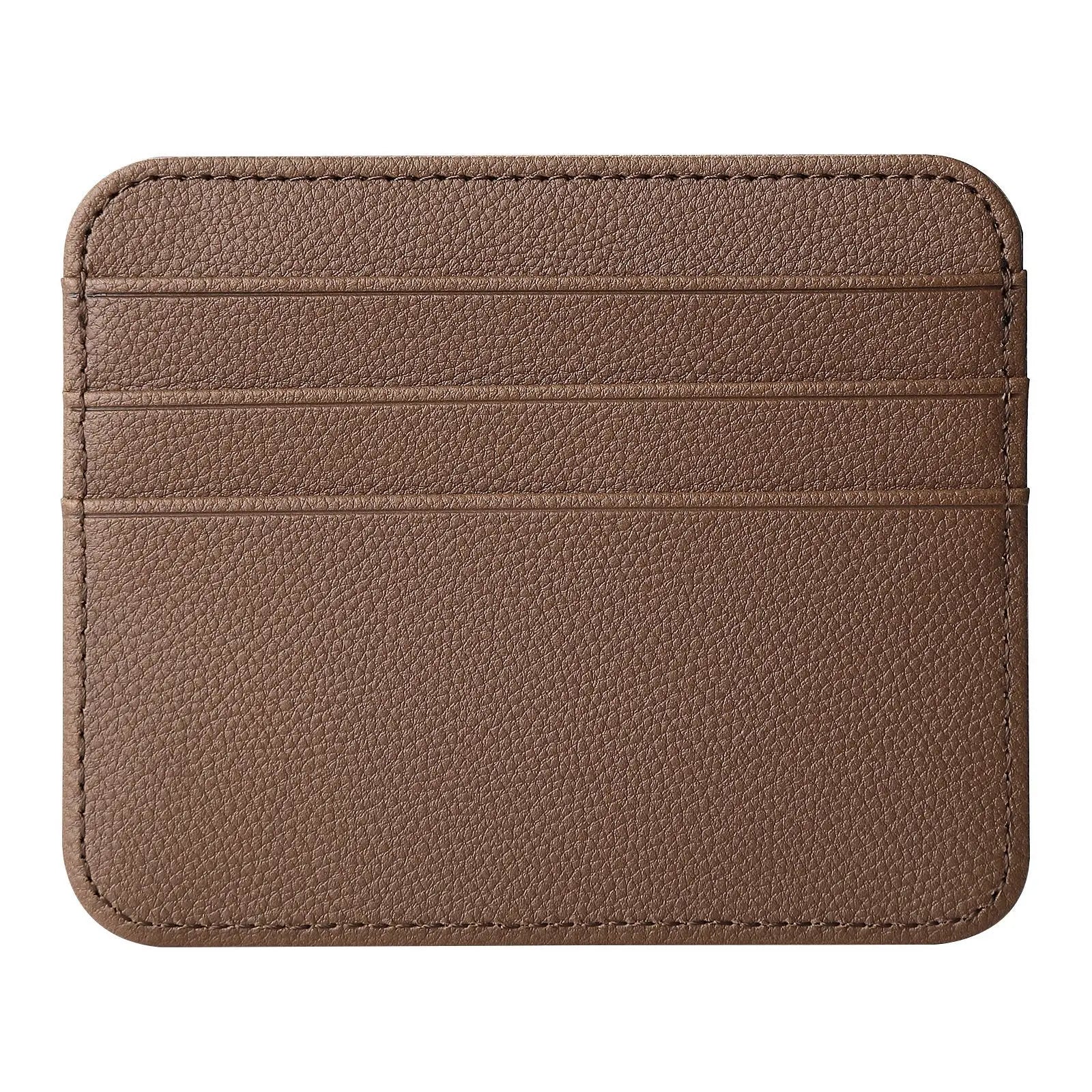 Double-sided Credit Card Holder Slim Bank Card ID Cards Coin Pouch Case Bag Wallet Organizer Women Men Thin Business Card Purse