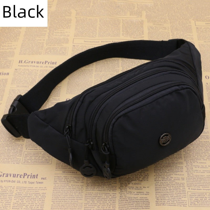 Unisex Waist Bag Multi-Functional Large Capacity Water Repellent Outdoor Sports Mobile Phone Wallet Oxford Cloth Cashier Bag