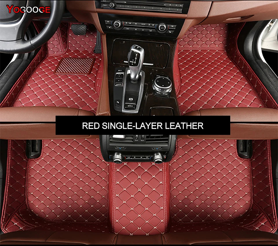 YOGOOGE Custom Car Floor Mats For Subaru Forester 2002-2023 Auto Carpets Foot Coche Accessorie