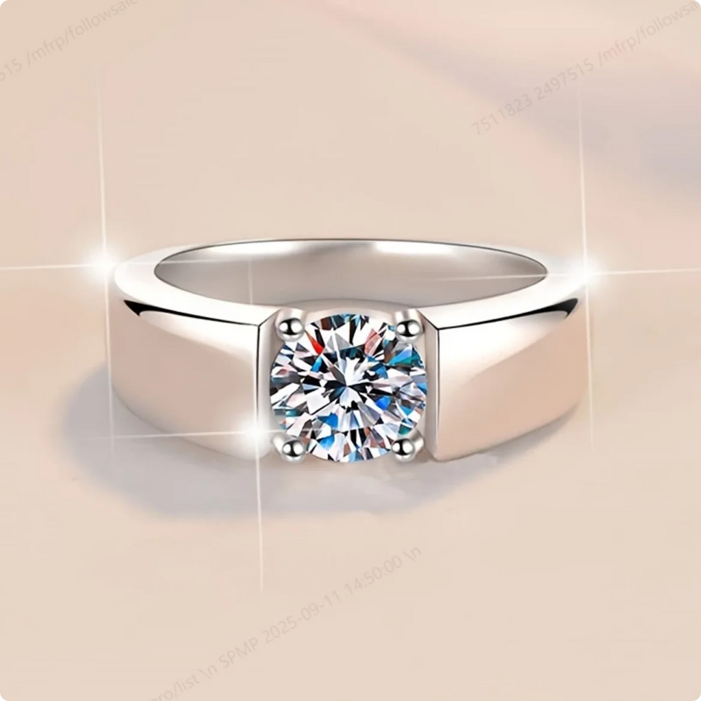 Luxurious 925 Sterling Silver 6-10# Exquisite Zircon Ring Women'S Fashion Wedding Gift Jewelry Accessories