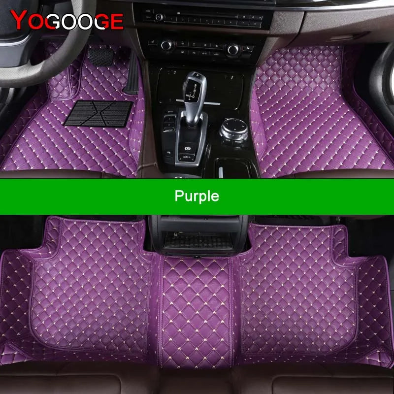 YOGOOGE Custom Car Floor Mats For Subaru Forester 2002-2023 Auto Carpets Foot Coche Accessorie