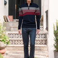 Business Stand Collar Pullover Knitted Sweater