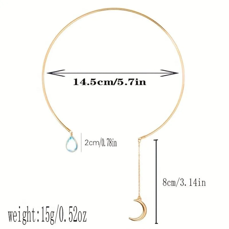 Women's Moon Pendants Necklace Cubic Zirconia Engagement Jewelry Gifts