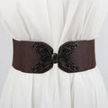 Women's belt with elastic waistband, decorative, simple skirt, versatile elastic coat, fashionable matching, dress, wide belt