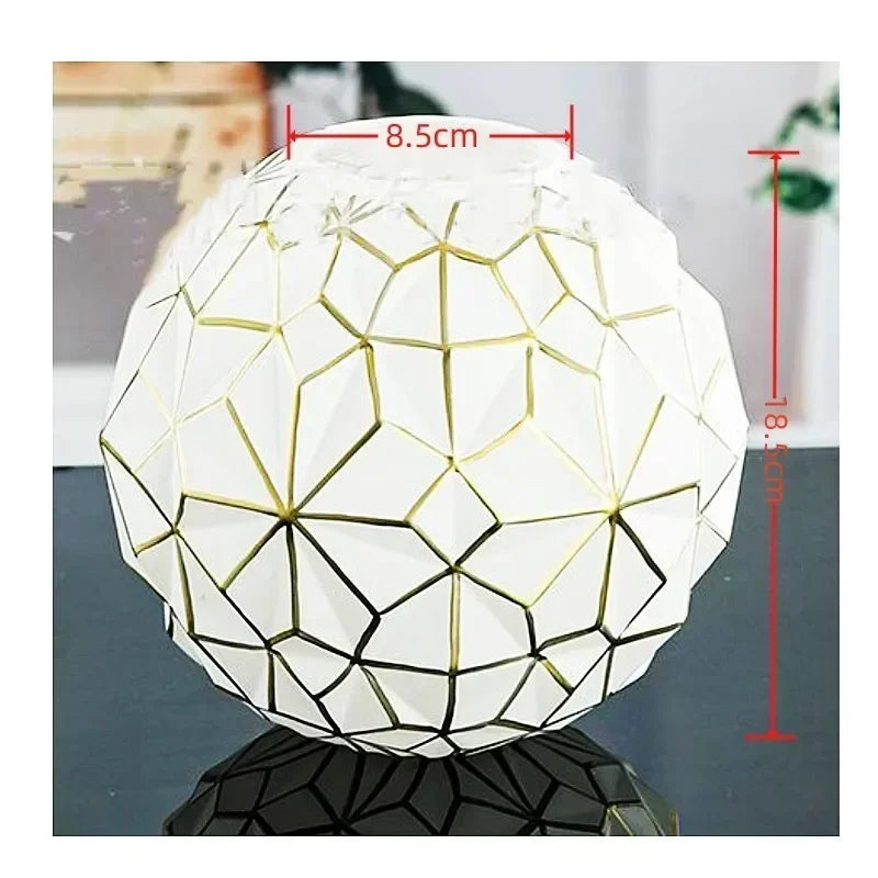 Light Luxury Nordic Glass Vase Living Room Decoration