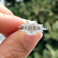 925 Sterling Silver Gorgeous Shiny Rectangle Zircon Ring For Women Engagement Wedding Romantic Luxury High Quality Fine Jewelry