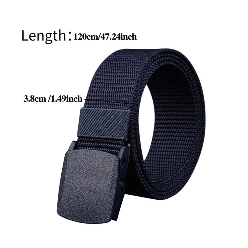 Men's Belt Outdoor Casual Canvas Belt Metal Free Training Nylon Tactical Belt With Pants Jeans Belt Sports Belts For Men Women