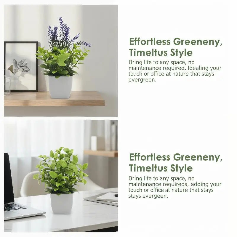 Artificial Potted Plants With Lifelike Foliage And No Maintenance