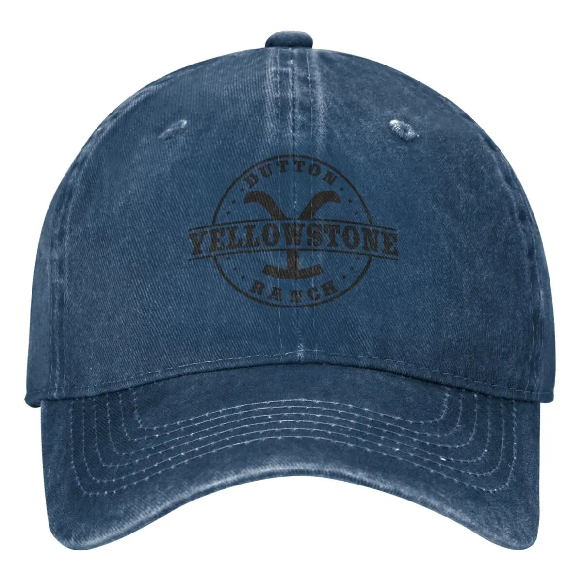 Yellowstones Dutton Ranch Baseball Cap Vintage Logo Hiking Fishing Retro Trucker Hat Unisex Men Fashion Sunshade Baseball Caps