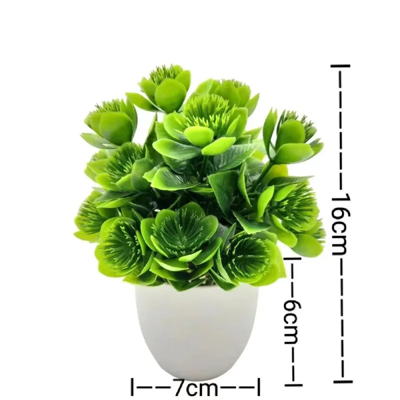 1PC Artificial Plant with Plastic Pot