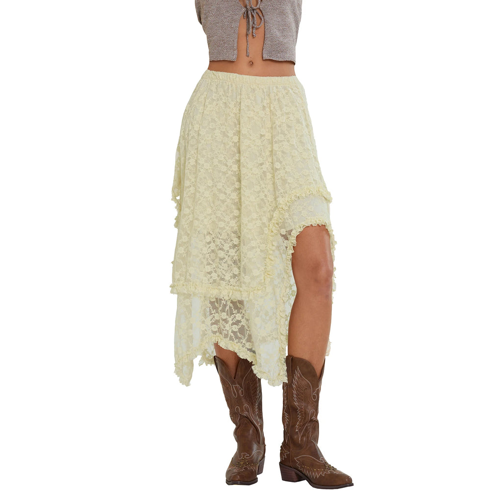 Women s Fashion Pleated Midi Skirts with Floral Print High Waist A-Line Skirts Elegant Summer Casual Skirts