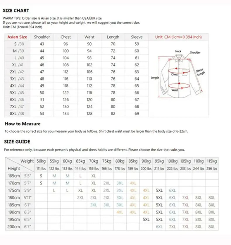 Winter and autumn men's long-sleeved warm-weather shirts for business and casual wear, non-stretchable men's clothing