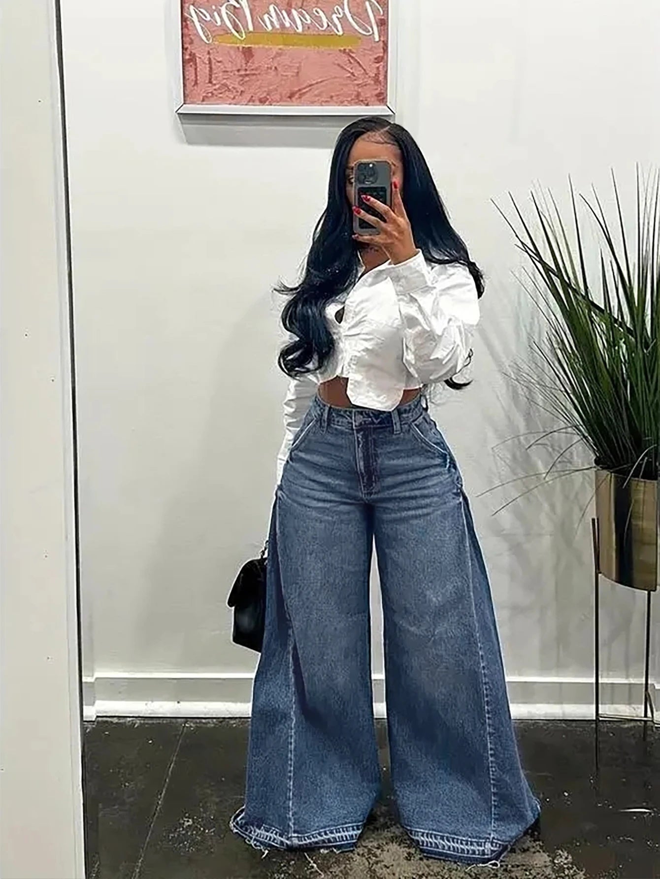 Vintage Wide-Leg Jeans for Women