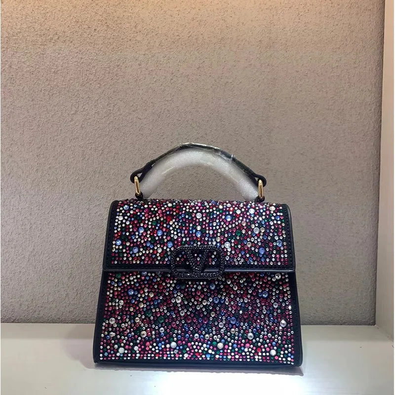 High-End Luxury Brand Women's Leather Crossbody Bag Famous Designer Popular Classic Collection Ladies