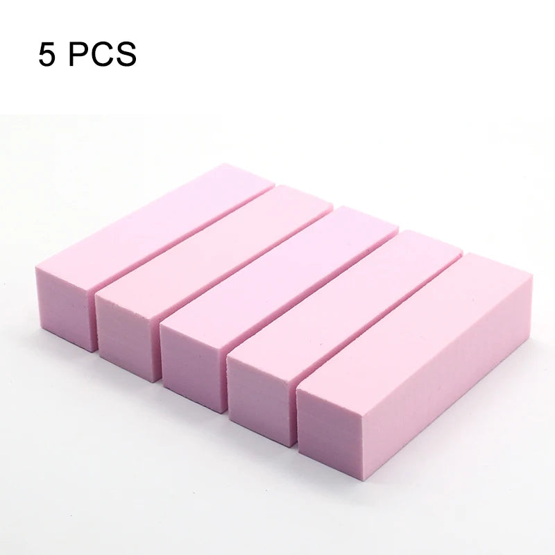 Nails Buffer Grind Buffing Block pink Nail File For Pedicure Manicure Care Nail Art Sponge Buffer Polish Nail accessories Tools