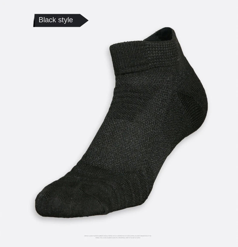 3 Pairs Breathable Mesh Athletic Terry Socks Cushioned Moisture-managing and Durable Reduces Foot for Running Hiking & Sports