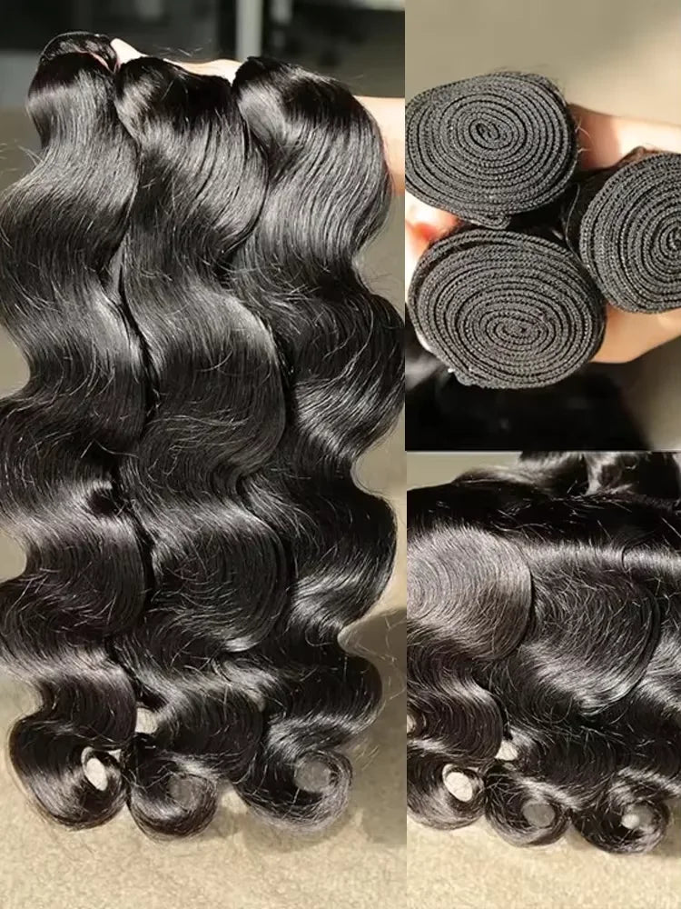 Brazilian Body Wave Hair Bundles – 3-4 Bundles Human Hair