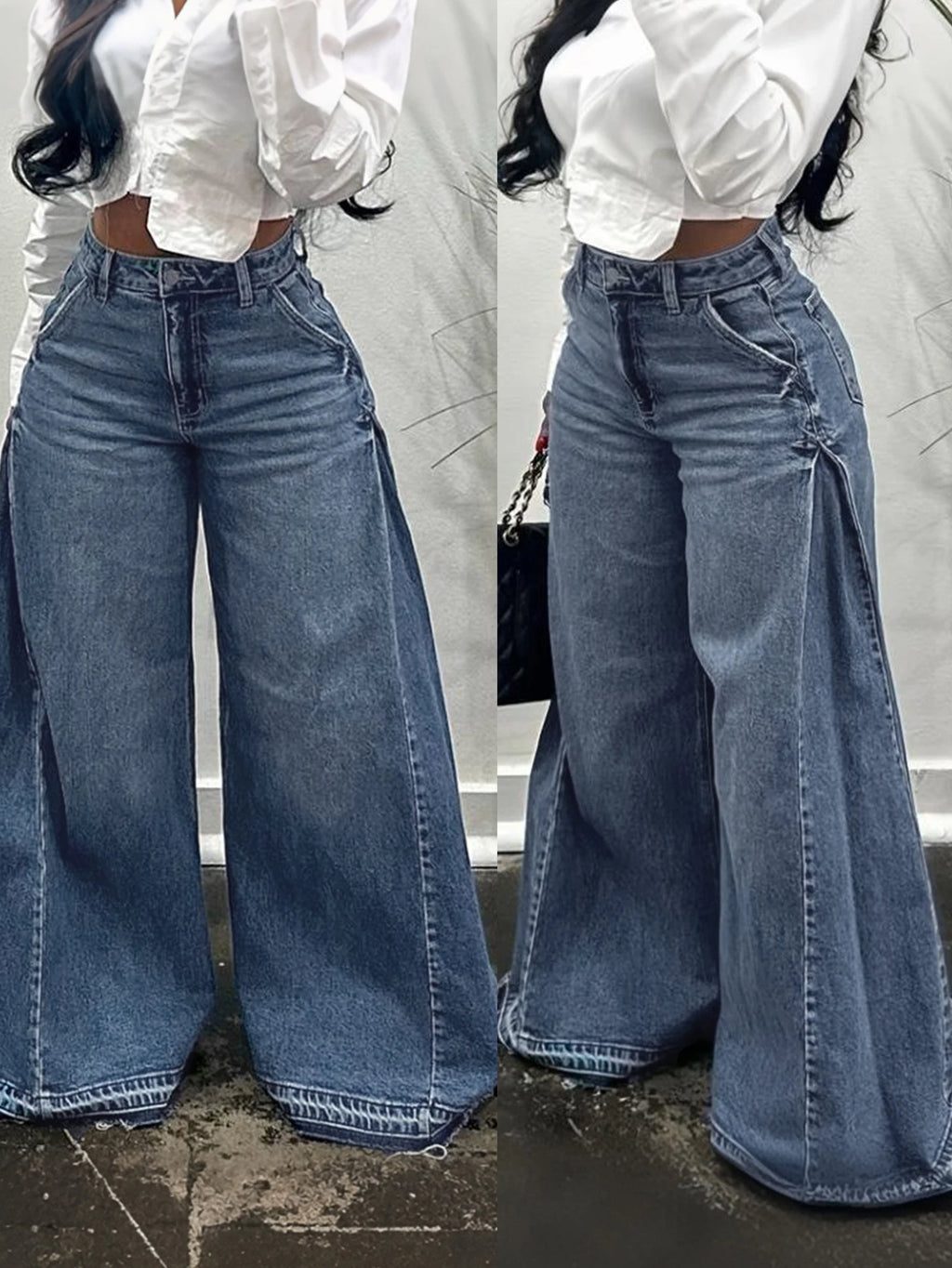 Vintage Wide-Leg Jeans for Women