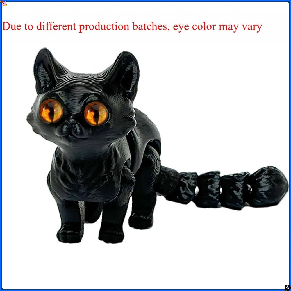 3D printed cats, 3D animals for stress relief, desktop decorations suitable for office workers, and small ornaments for adults