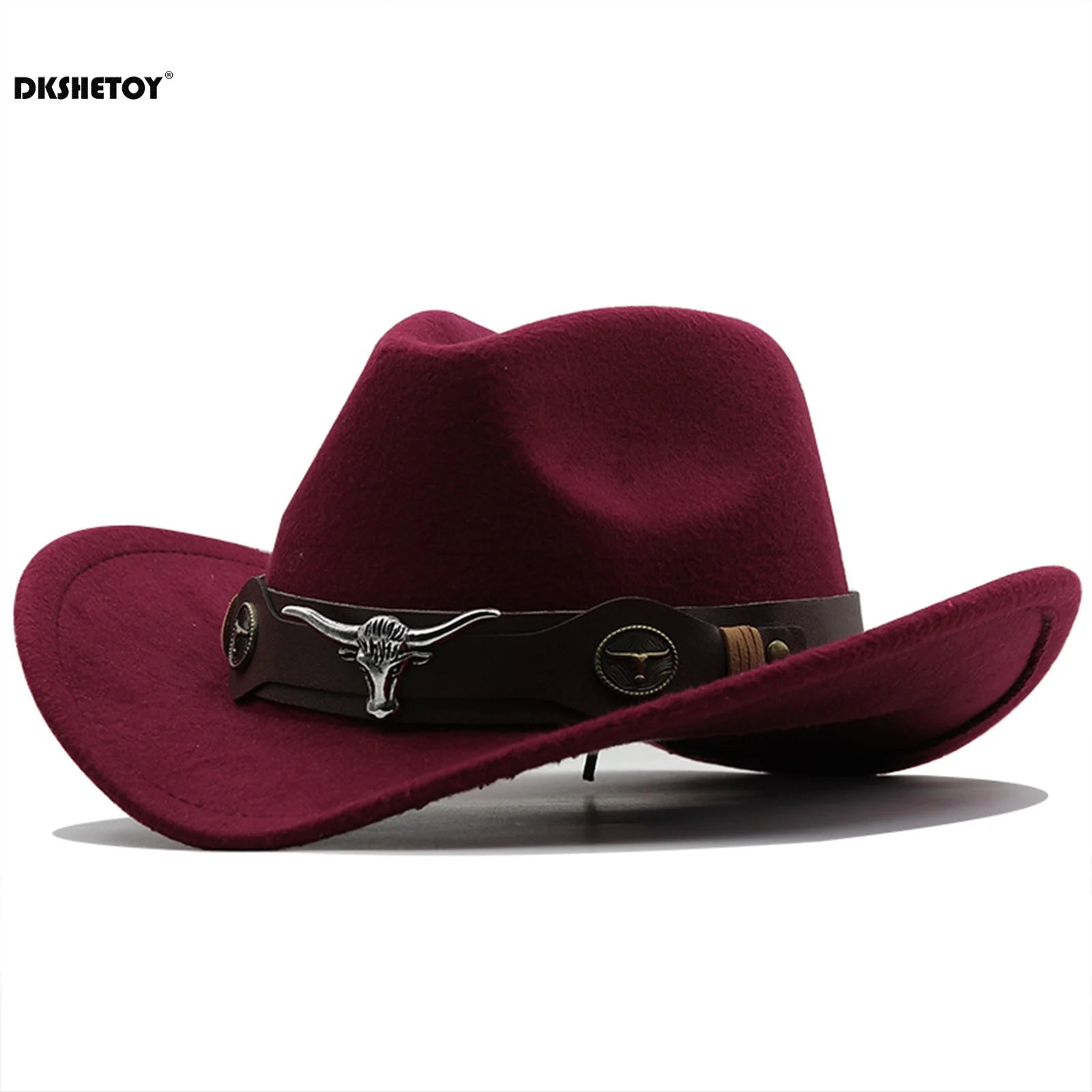 Fashion Cowboy Hats Wide Brim Cowboy Cowgirl Panama Hat with Retro Belt for Dress-Up Parties Costume