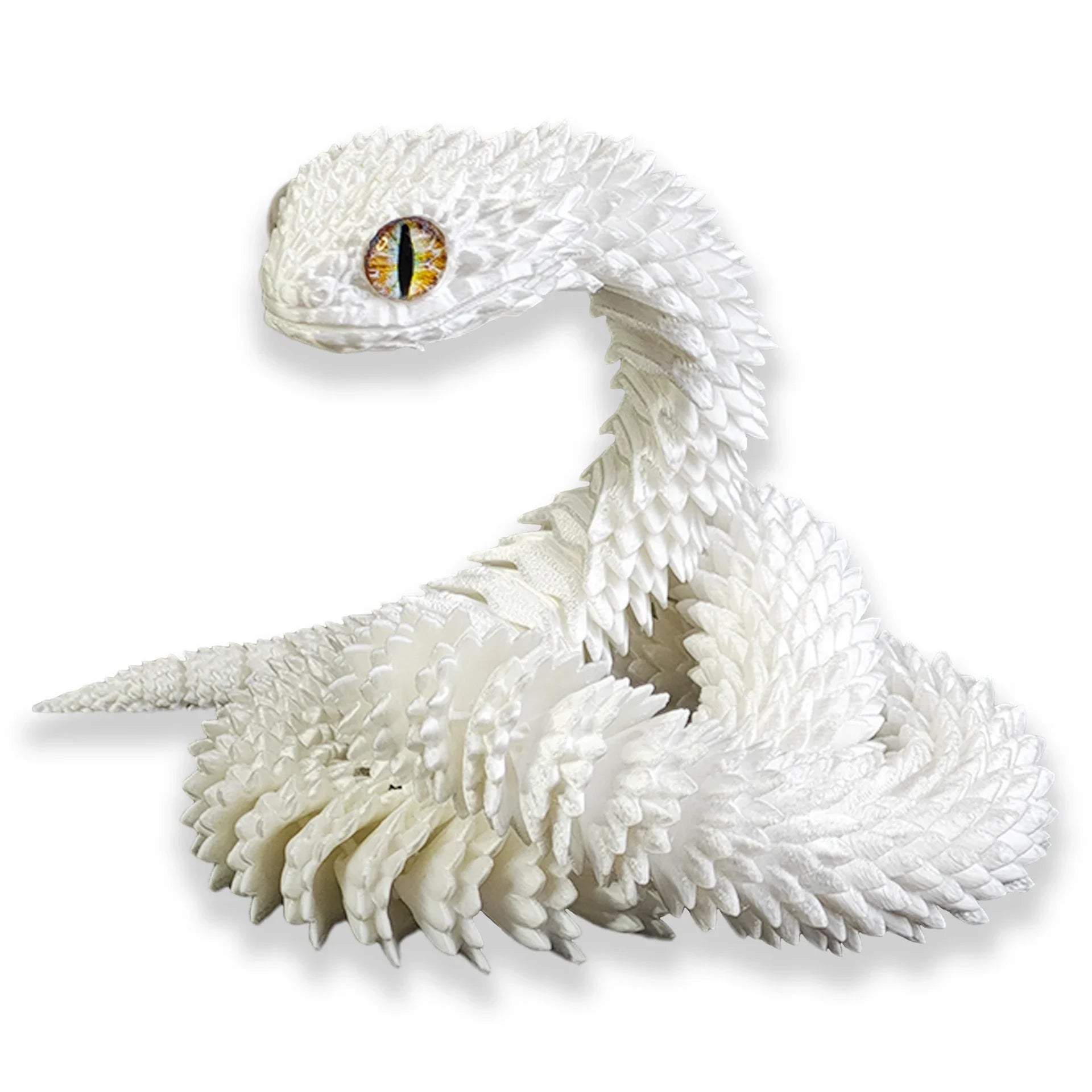 3D Printed Snake Movable Joint Simulation Snake Figurine Creative Home Office Desktop Ornament