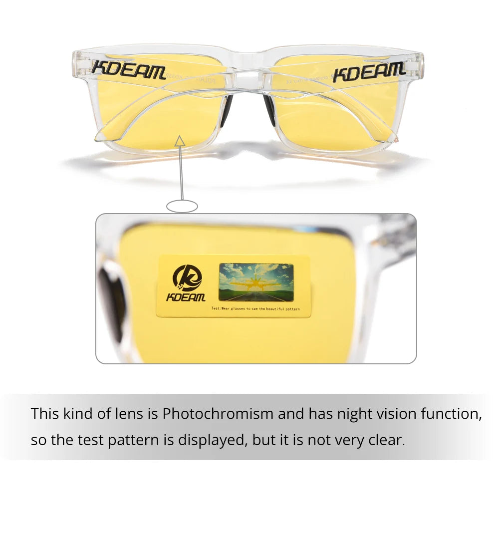KDEAM Men's Square Sunglasses