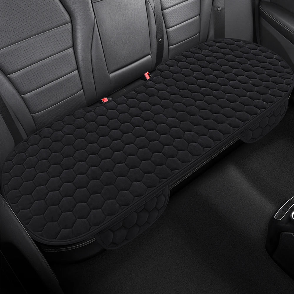 Car Seat Cover Front Rear Warm Seats Cushion Protector Plush Seat Cover Autumn Winter Universal For Sedan Hatchback SUV Seat Mat