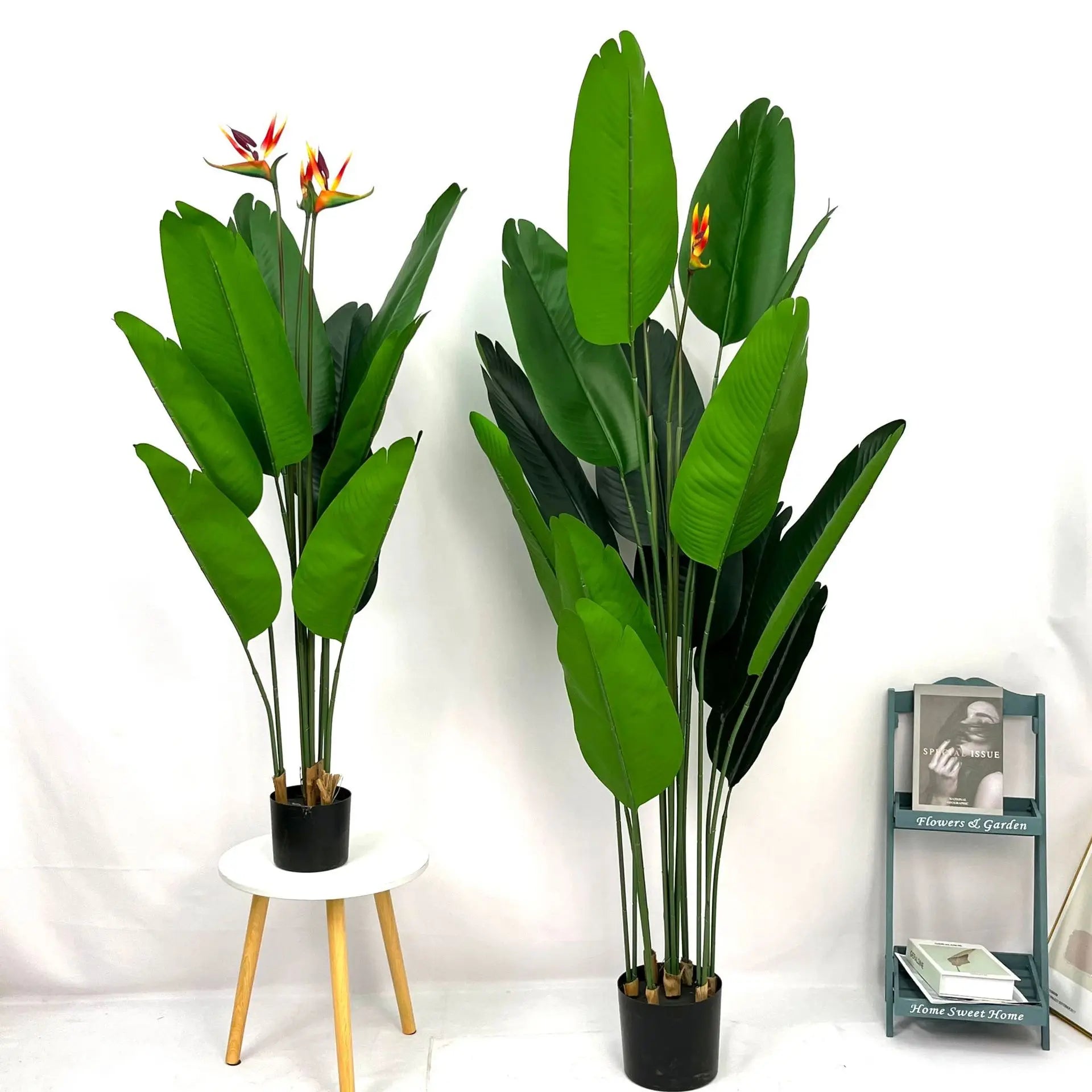 Artificial Leaf Plants Faux Birds Of Paradise Artificial Plant