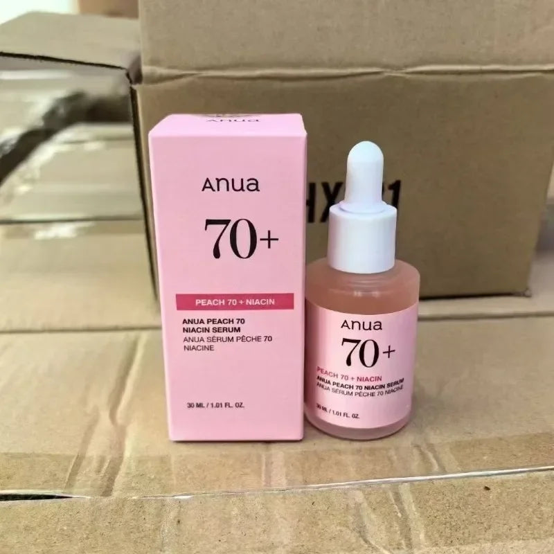 ANUA New Version of Peach Water 70% Niacinamide Essence PEACH 70+ Peach Essence 30ml Skin Care Serum Anti-Aging MOISTURIZING