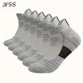 6/3/1 Pairs New Men Sports Running Fitness Flight Short Tube Socks Women's Towel Bottom Basketball Socks Solid Color Black Socks