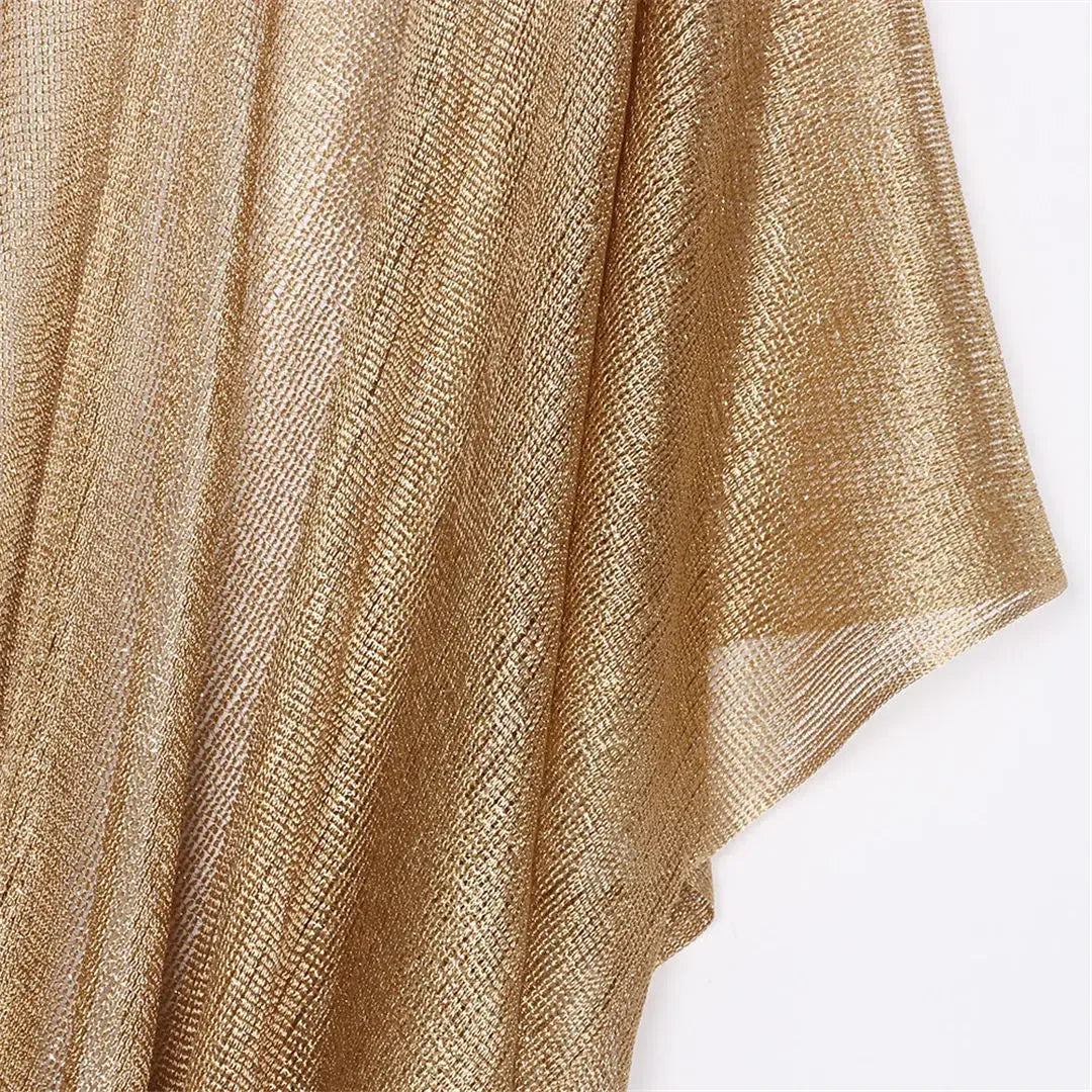 Solid Bikini Cover Up Tassel Beach Dress Tunics Swimsuit Bathing Suit Women Shining Cover Ups for Swimwear Women Pareo Plage