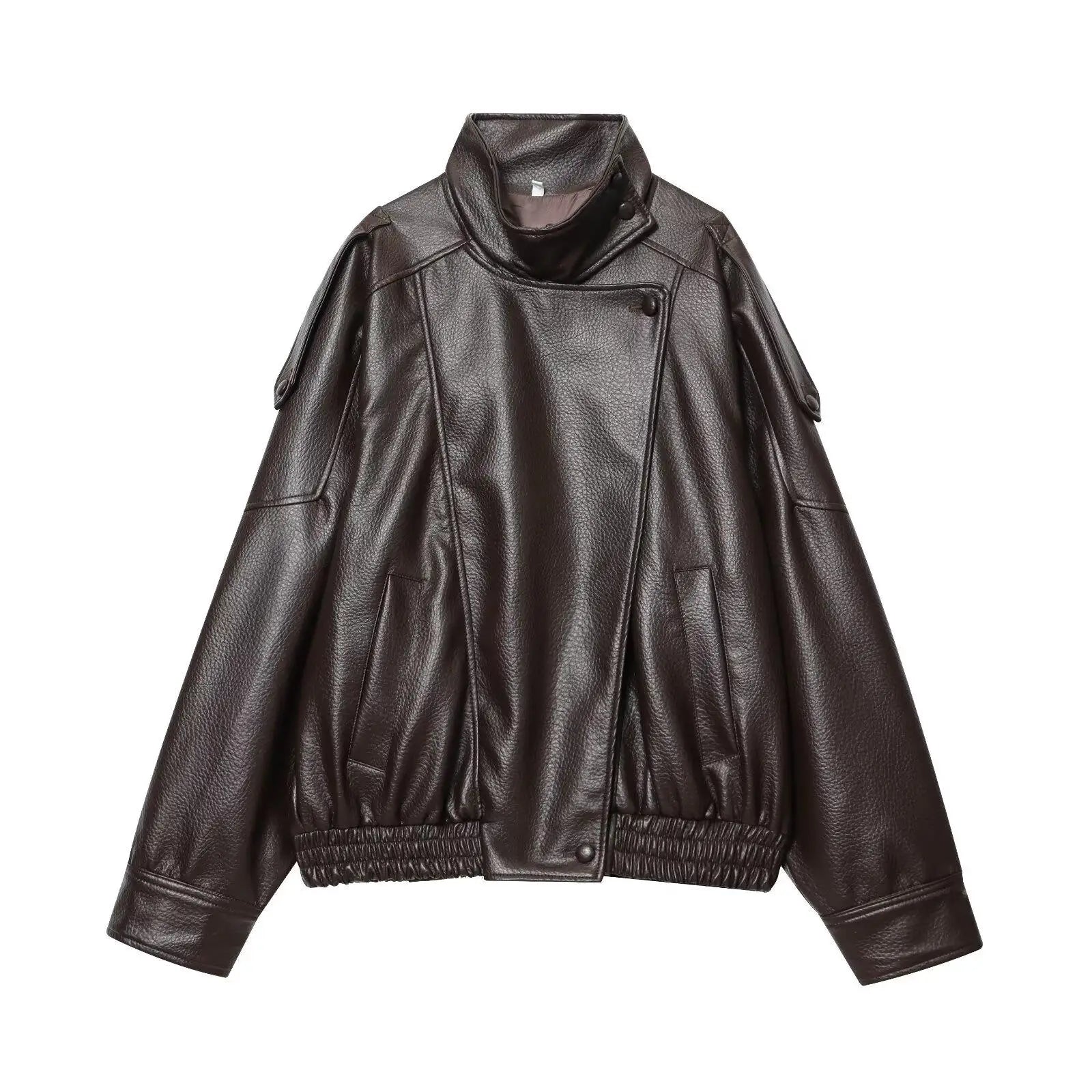 Women Fashion Leather Jacket Autumn