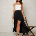 Summer Long Skirts For Women 2024 Fashion Lace Up Irregular Solid Color High Waist Bodycon Black Skirt Female Pink Chiffon Skirt