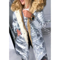 Winter Clothes Women  Puffer Jacket Women Faux Fur Collar 2024 Thick Slim Coat