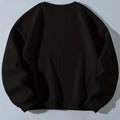 Women's Autumn Winter Sweaters  Black Loose Plus Size  Female hoodie Long Sleeves O-neck Pullovers Sporty and Rich Clothing
