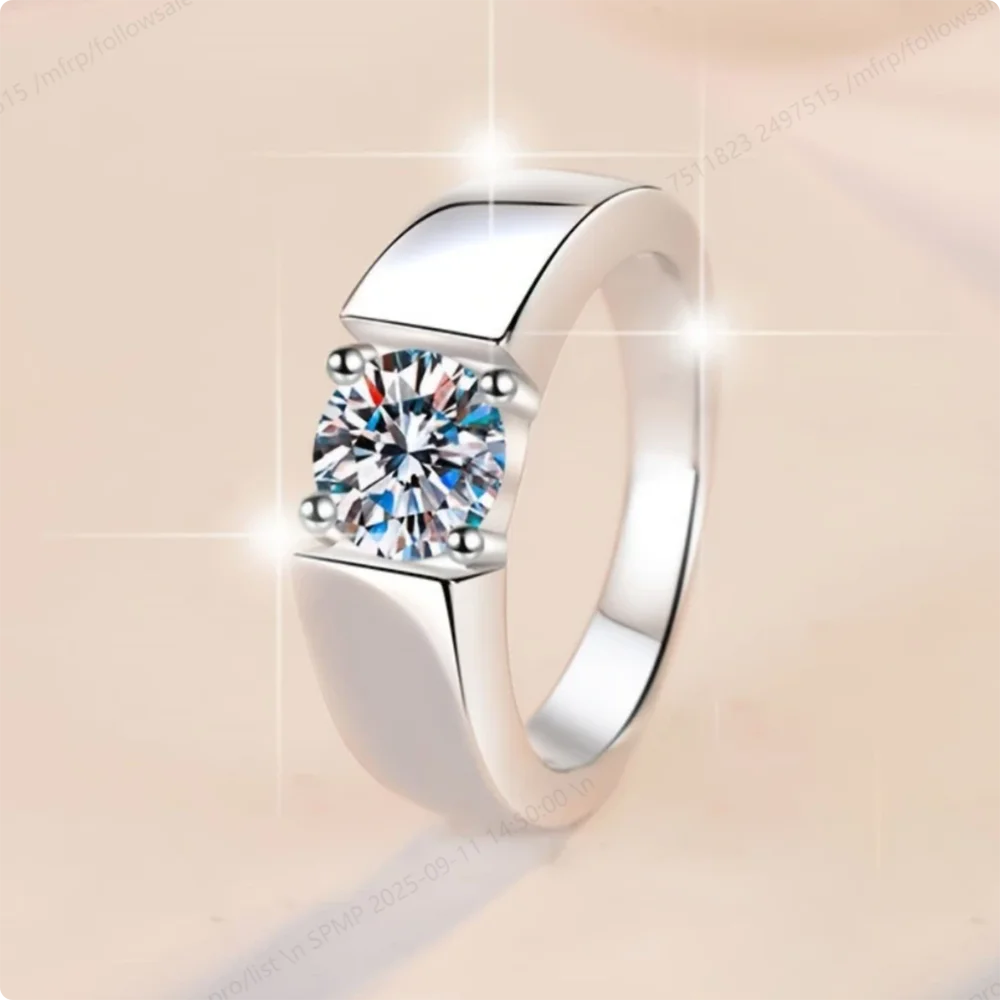 Luxurious 925 Sterling Silver 6-10# Exquisite Zircon Ring Women'S Fashion Wedding Gift Jewelry Accessories