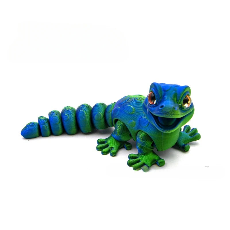 3D Printed Animals Toy Multi-joint Movable Dinosaur Snake Fidget Toy Adults Autism Stress Relief Toys Desktable Decor Kids Gift