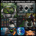 Smart Watch For Men 1.46'' 360*360 HD AMOLED Color Display Voice Call Compass LED Sports Fitness Waterproof Watch Ladies