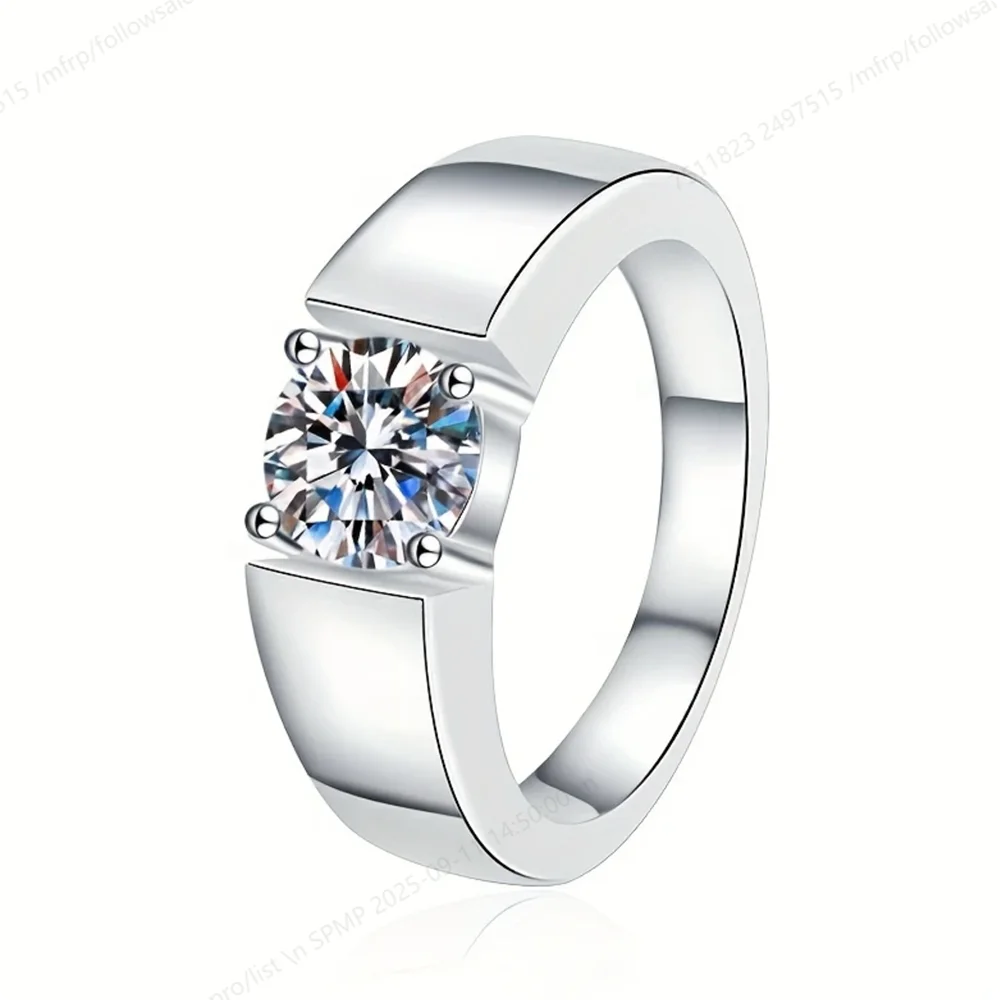 Luxurious 925 Sterling Silver 6-10# Exquisite Zircon Ring Women'S Fashion Wedding Gift Jewelry Accessories