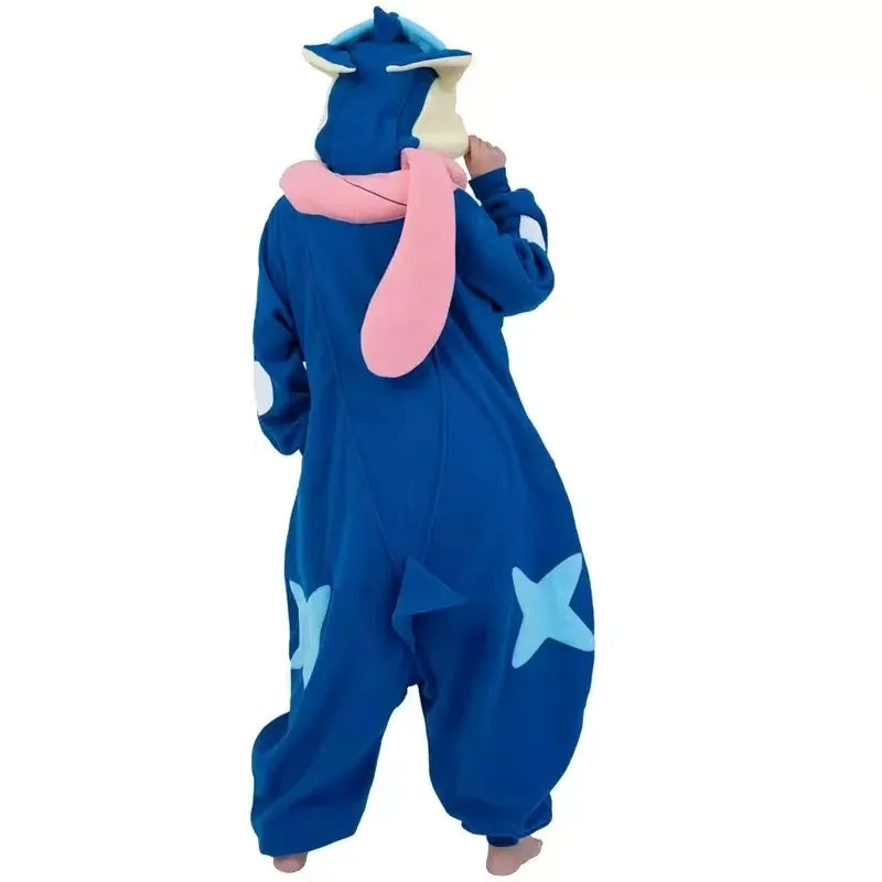 Greninja Onesie Kigurumi Pajamas Adult Plus Size Cosplay Costume Unisex Anime Pijamas Halloween Christmas Costume Pijama Gift