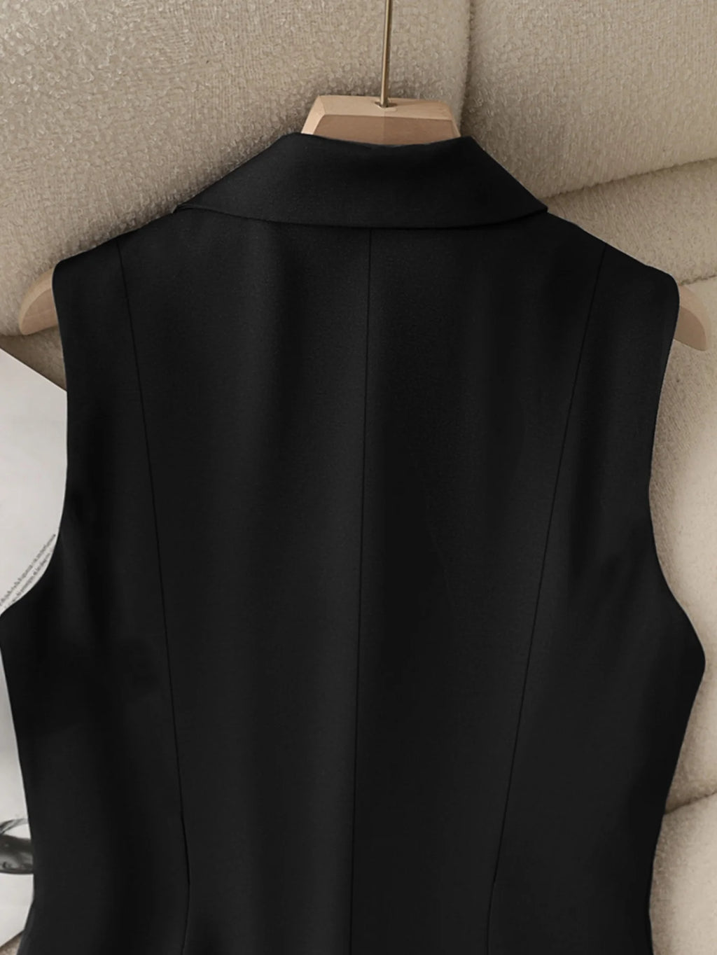 Women's Suit Vest Formal Waistcoat Slim Fit Sleeveless Blazer Jacket for Office Business Work Professional Attire Elegant Top